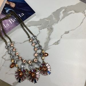 Statement Necklace with Multicolor Stones